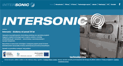 Desktop Screenshot of intersonic.pl