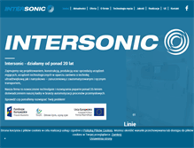 Tablet Screenshot of intersonic.pl
